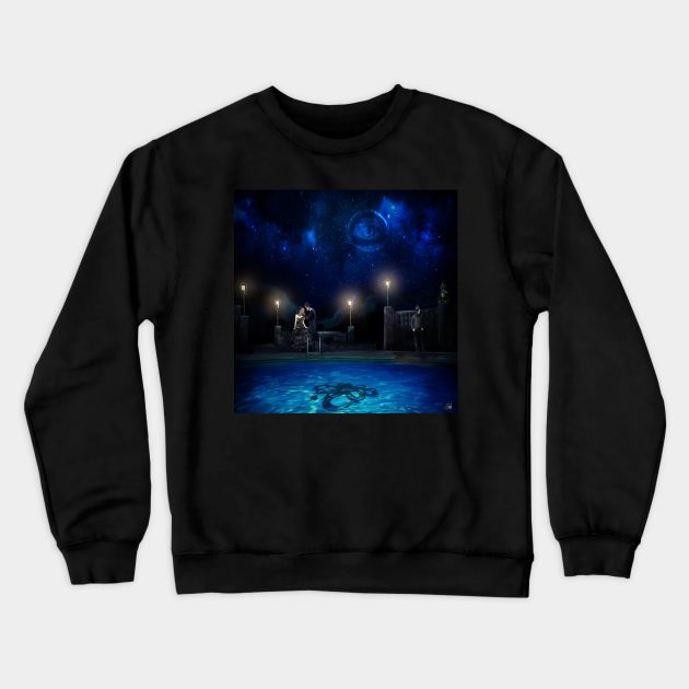 Dr Eckleburg is Watching Crewneck Sweatshirt by hollydoesart